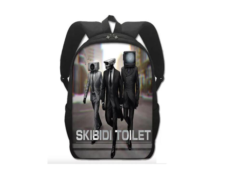 Skibidi Toilet Man, Monitor Man Titan Tv Man Audio Man Backpack Student Bag