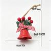 Red Berry Pine Cone Christmas Bell Pendant Ornament