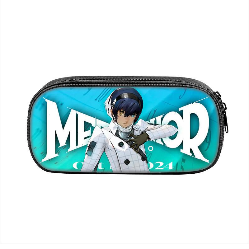 Refantazio Fantasy Theme Nylon Pencil Bag With Spacious Storage For Students