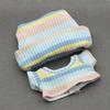 Doll'S Clothes Outfit Accessories For 15-17cm Ropa Labubu doll Flanged hat pullover T-shirt short pleated skirt set Clothing