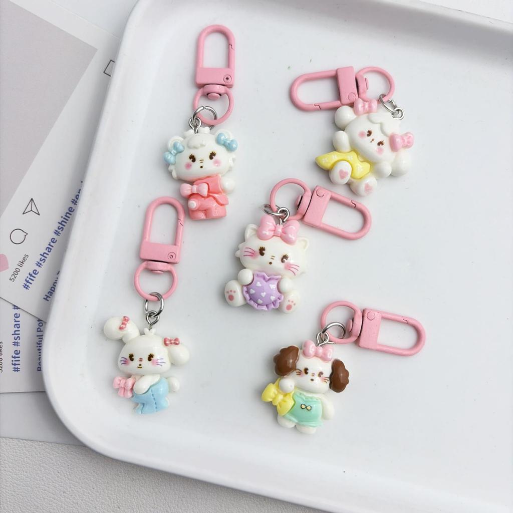 Cartoon Cute Melody Keychain Pendant Bag Charm for Couples and Friends