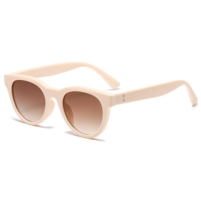 Sunglasses Women'S Trendy High-End Cat Eye Sunscreen Glasses Retro Candy-Colored Sunglasses