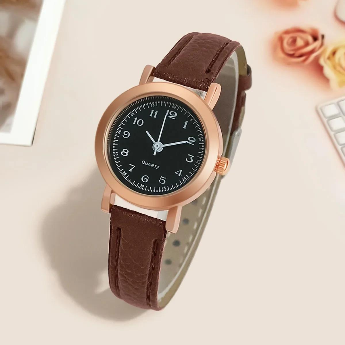 

Изысканные Простые Женские Наручные Часы Ретро Кожаные Женские Часы Бренд Женская Мода Мини Дизайн Парные Часы Часы Часы Женские