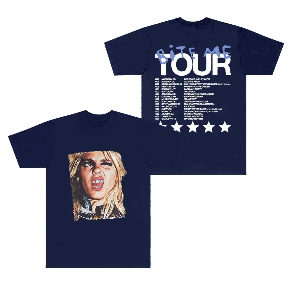 

Reneé Rapp Bite Me Tour Dates T-Shirts Merch Women Men Fashion Crewneck Short Sleeve Tee XXXL білий