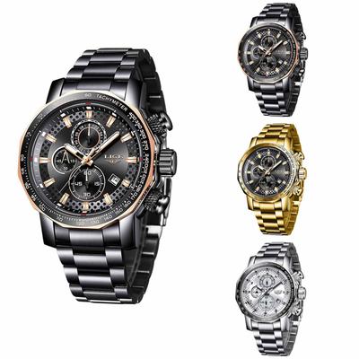 Herren Wasserdicht Leuchtend Lauf Wecker Uhr