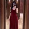 Elegant Women's White Backless Spaghetti Strap Long Dress - Summer 2026 Beach Vacation Style
