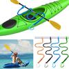 1/2/4 Stück Kajakpaddel-Leine, elastisches Bungee-Gurt-Lanyard-Seil, leichte Kajak-Ruten-Leine für Bootfahren, Angeln, Rafting, Kanufahren