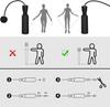1Pc Heavy Cordless Skipping Rope With Big Ball For Indoor Fitness Fat Burning Workout Home Exercise