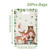 25/50pcs Jungle Safari Animals Gift Bag Handbags Kids Baby Shower Decor Forest Theme Happy Birthday Party Packaging Supplies