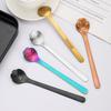 Creative Cat Paw 304 Stainless Steel Spoon - Perfect for Coffee, Ice Cream, and Desserts.