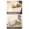 Punch-free Chopstick Storage Box Wall-mounted Dustproof Chopstick Fork Spoon Organizer with Dust Cover Space Saving