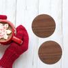 ULDIGI Set of 4 Wooden Coasters, 3.46 Inch Square, Heat-Resistant Cup Mats, Dining Table Placemats, Home Kitchen Table Protectors