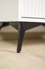 Set of 4 Furniture Legs Star, Matt Black, Height 13 Cm