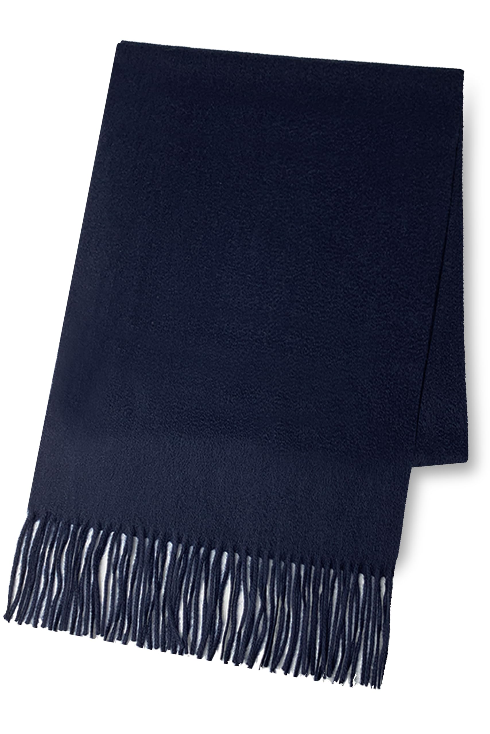 

Премиальный кашемировый шарф Vita Natur, широкий 35 см, однотонный 100% (унисекс) (186см 35см) (военно-морской флот)