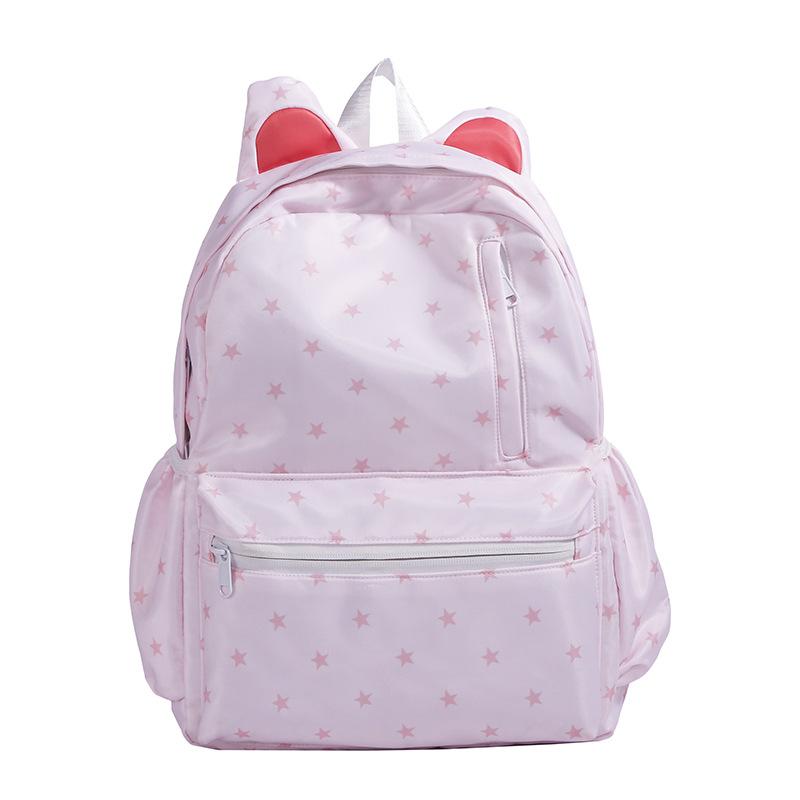 Schoolbag fresh and sweet girl backpack casual versatile class backpack Japanese cartoon print anti-splashing travel backpack