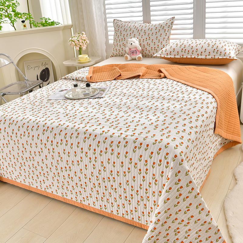 Bettbezug in Mutter- und Babyqualität, wendbare Tagesdecke aus Bubble-Baumwolle, 3-teiliges waschbares Tagesdeckenset