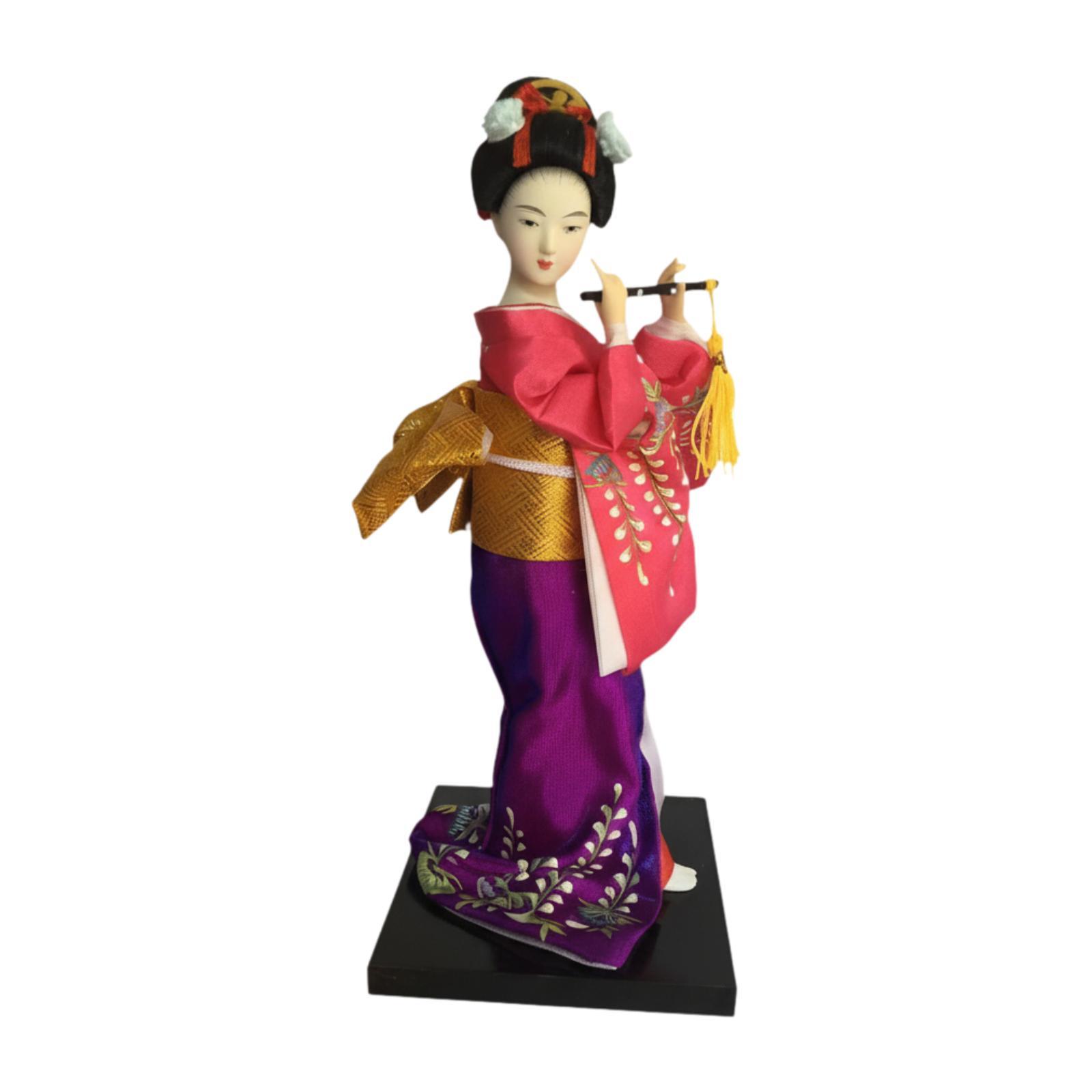 

Японская кукла гейша Азиатская 9 Центральная композиция Скульптура Настольное украшение Фигурка гейши для бара Спальни Гостиной
