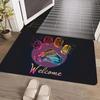 Dog Paw Print Floor Mat - Dirt & Wear-Resistant Entrance & Pet Feeding Mat