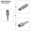 6.35mm To 4mm Hex Transducer Adapter Socket Magnetic for Screwdriver Drill Bits