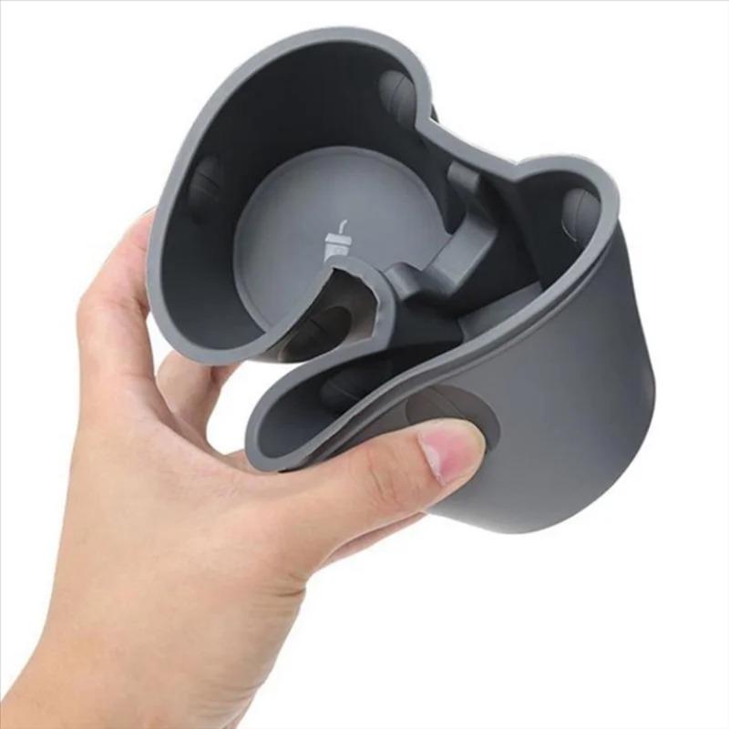 Practical TPE Car Cup Holder with 2 Holes Universal Center Console Storage Organizer Must-Have Auto Interior Accessory