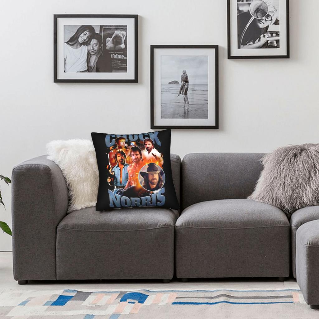 Chuck Norris Vintage Pillow Cover Comfy Cushion Cover Kawaii Pillow Case For Wedding Party Home Decor