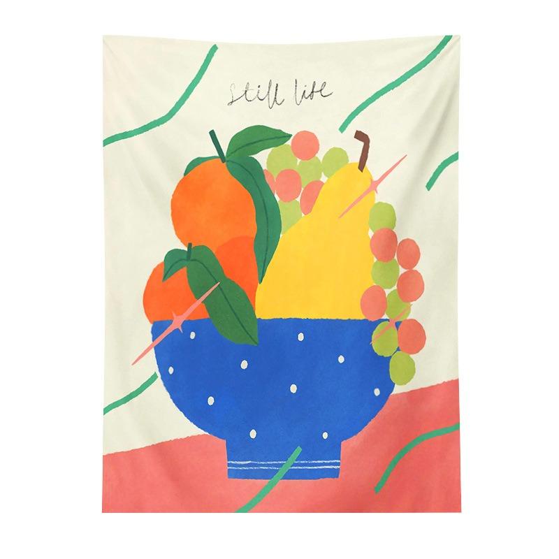 Abstract Style Character Background Hanging Cloth Home Wall Decoration Tapestry Office Living Room Tapestry