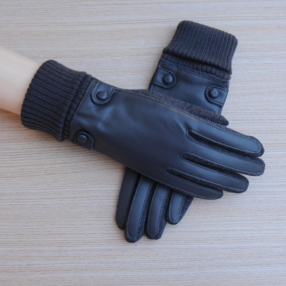 2Pcs  Winter Warm Mittens Thickened Motorcycle Gloves  Autumn and Winter