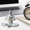 Figurilla de Hombre de Yoga Abstracta Estatua de Yoguis en Padmasana Escultura de Hombre Meditando de Escritorio para Decoración de Sala de Estar Sala de Yoga
