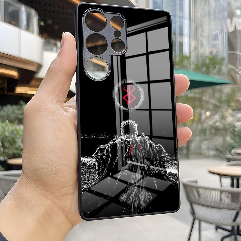Comic Cool Popular Berserk Phone Case For S25 Ultra Samsung S24 Fe S22 S20 S23 21 Plus A54 A34 A53 A16 Glass Cover