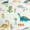 Cartoon Dinosaur Summer Quilt 100% Cotton Skin-friendly Breathable Air Conditioning Quilt Travel Camping Thin Blanket Washable