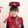 Snake Year Chinese Style Headwear Velvet Bow Hanfu Headwear Ancient Style Gege Headband  Women