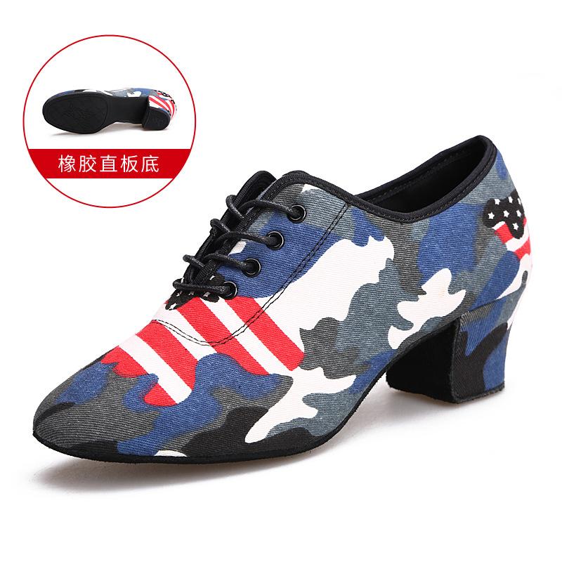 

Модные женские танцевальные туфли из ткани Оксфорд для бальных танцев, латиноамериканских танцев, танго, джаза, современных танцев, сальсы, тренировочные туфли на каблуках 34