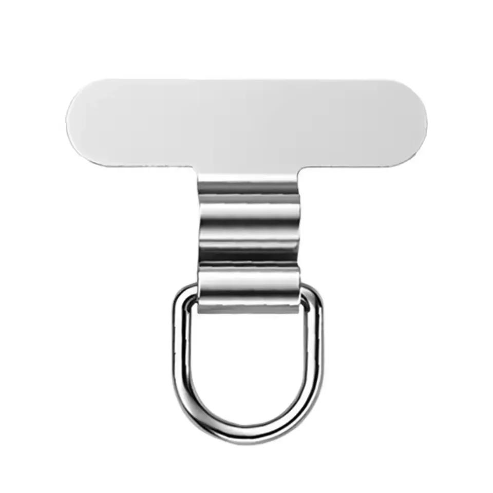 

Mini Mobile Phone Lanyard Patch Gasket For iPhone 17 15 14 Pro Max 13 Mini Phone Hanging Card Stainless Steel Connective Piece Other