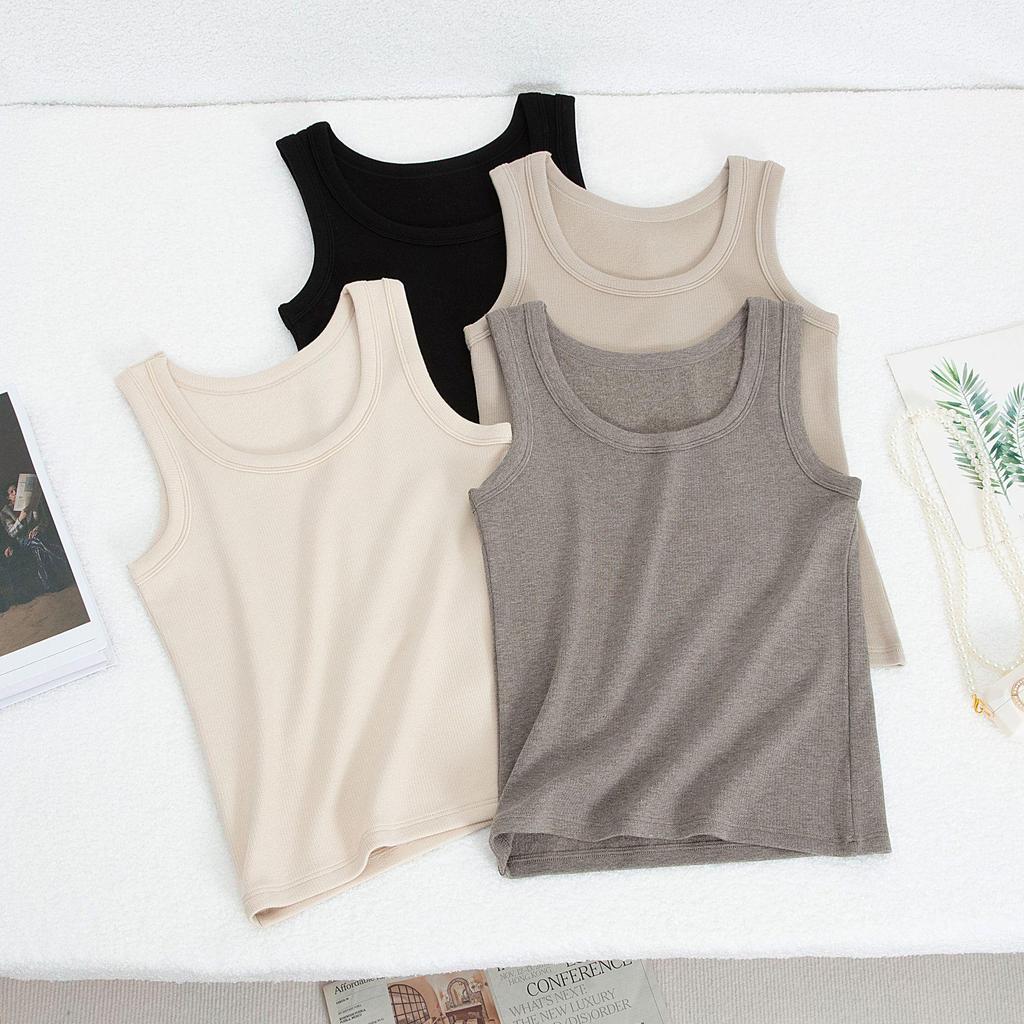 Women's Slim Fit Brushed Sleeveless Camisole - Warm Autumn/Winter Base Layer