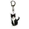Stylish Black Pusses Pendant Adorable Miniature Kitty Keychain Charming Gift Suitable As Car Decors Or Personal Bag Charm