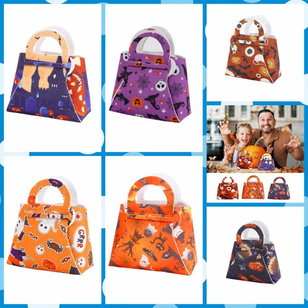 

Manual Gift Bag Semi-finished Products Handbags Halloween Felt Candy Bags DIY