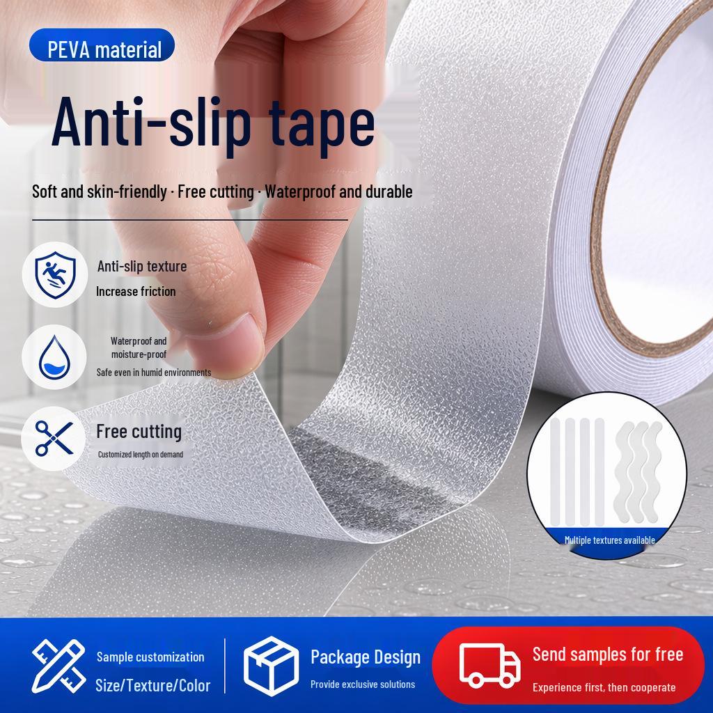 PEVA Anti-slip Waterproof Adhesive Strips for Bathroom Stairs