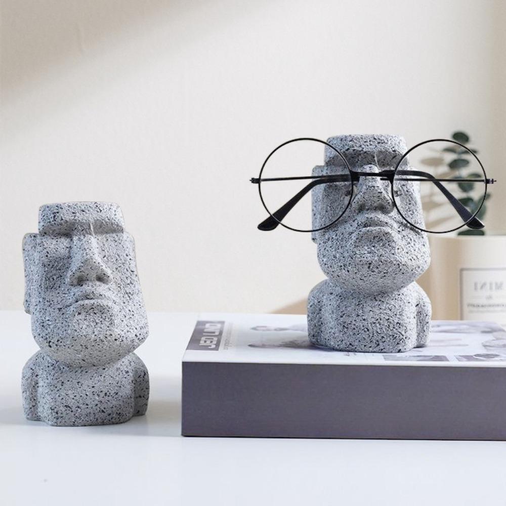 Funny Creative Glasses Holder Decorative Glasse Lenses Stand Office Accessories Figurines Miniatures Room Ornaments Home