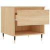  Coffee Tables, 2 Pcs, Sonoma Oak, 50x46x50 Cm