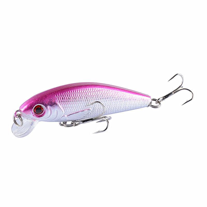 Minnow Fishing Lure Vib 7.2cm 8.7g 3d Eyes Bionic Hard Bait Artificial Fishing Accessories For