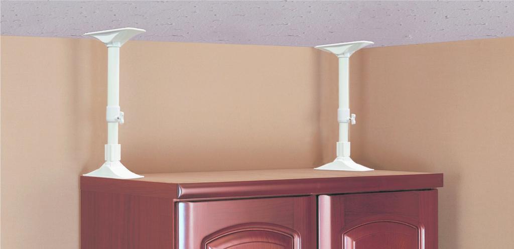 Heian Shindo Kogyo Furniture Tip Prevention Tension Rod, Extra Thick, White, Height 27-35cm, SEQ-27