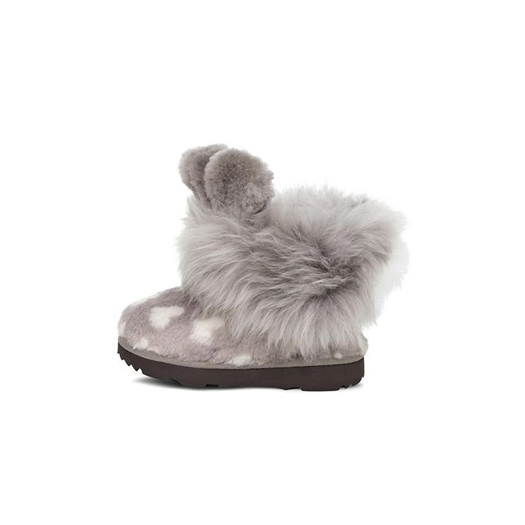 UGG Classic Mini Comfortable Versatile Kids Boots Kids Boots Gray 1106897T-CHRC 22