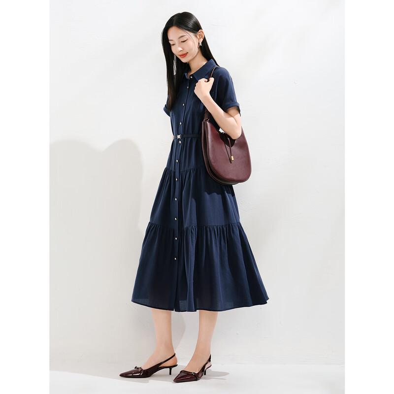 

JOOZE ANNAKO Tencel Waist-Cinching Shirt Dress 2XL (150-165 lbs)