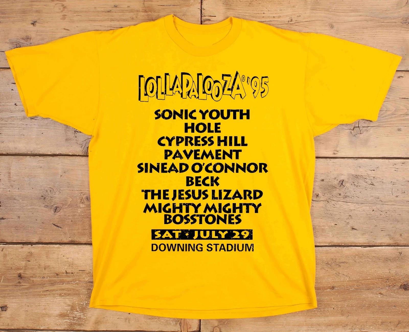 Lollapalozza 1995 NYC Cotton T -Shirt XL 3XL