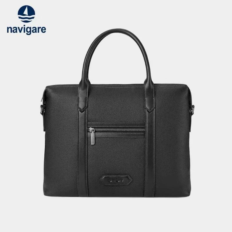 Navigare Men's Leather Briefcase