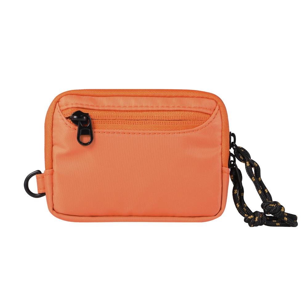 

Nylon Coin Purse Waterproof Card Holder Organizer Slim Mini Wallet Tactical Key Pouch Money Bag Multifunctional Pocket Case оранжевый