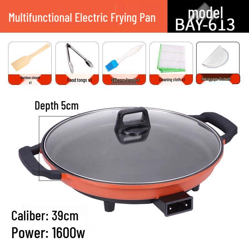 Multi-Function Electric Griddle: Large Non-Stick Deep Commercial Flat Pan