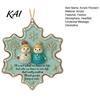 Transparent Acrylic Crafts Snowman Friend Hanging Ornament, 2D Xmas Tree Decor with Warm Friendship Seasonal Festival Home Message, Car Rearview