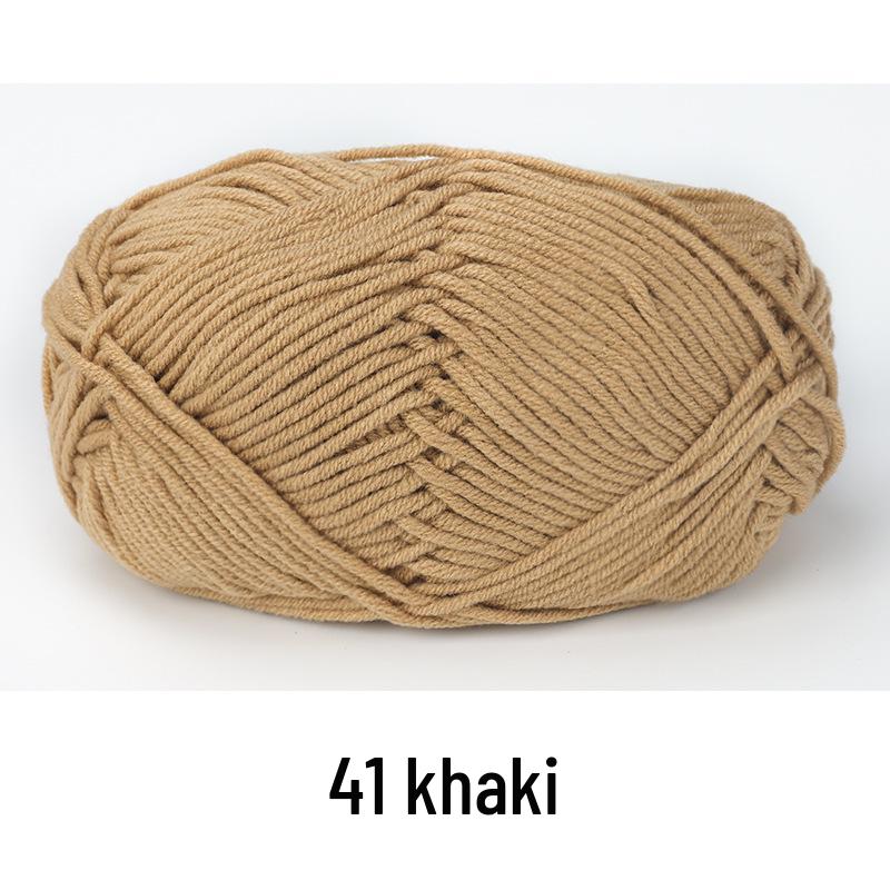 

Пряжа з молочної бавовни - 5 ниток, середньої товщини, для в язання гачком для немовлят, пряжа для ляльок та ручного в язання.