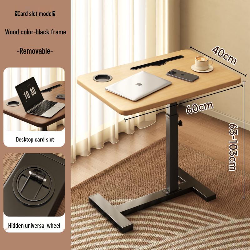 Adjustable Bedside Computer Desk: Movable and Foldable Table for Living Room, Sofa, Bedroom, or Study.